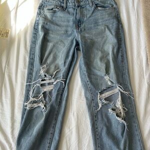 SO Light Blue Distressed Boyfriend Jeans